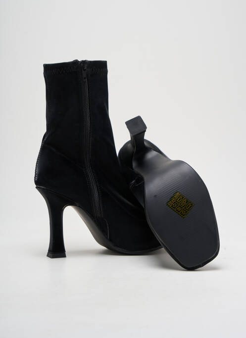 Bottines/boots matière lisse talon de 7 à 9cm noir QUANTICLO femme