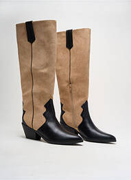 Bottes bout pointu talon de 4 à 6cm beige VANESSA WU femme