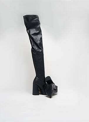 Cuissardes tissage satiné talon haut de 10cm et plus noir STEVE MADDEN femme
