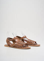 Sandales/Nu pieds marron NALAÏM pour femme seconde vue