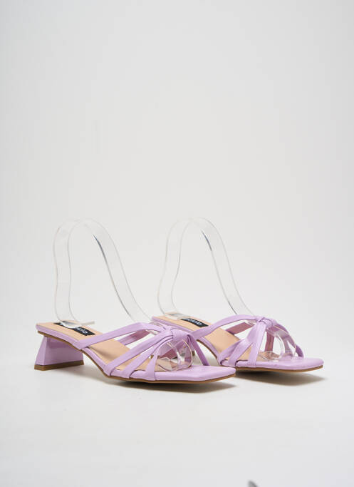 Mules/Sabots violet QUANTICLO pour femme
