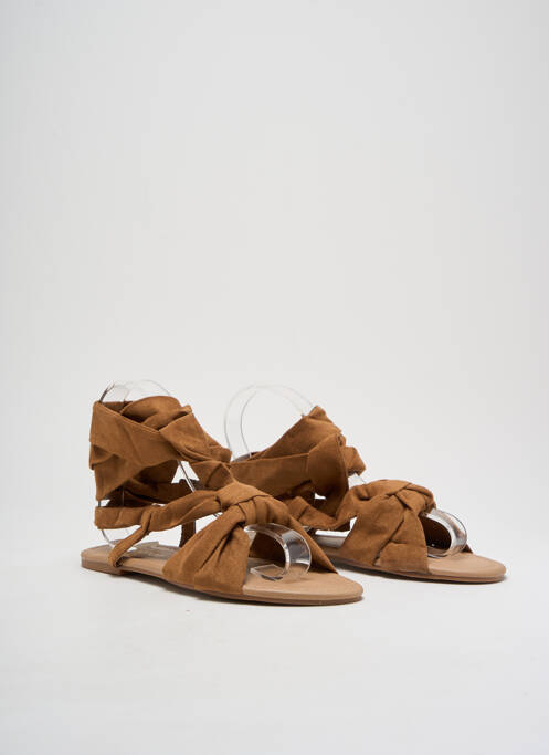 Sandales/Nu pieds marron BOOHOO pour femme
