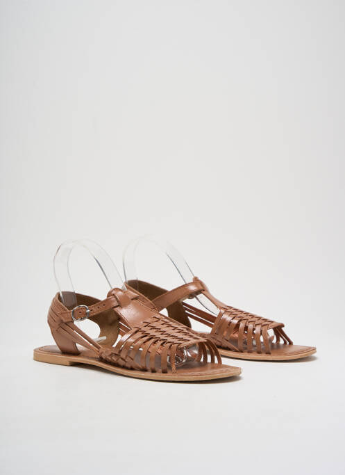 Sandales/Nu pieds marron NALAÏM pour femme