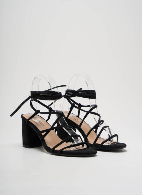 Sandales/Nu pieds noir QUANTICLO pour femme