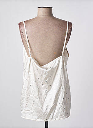 Top col carré fines bretelles beige JAN N JUNE femme
