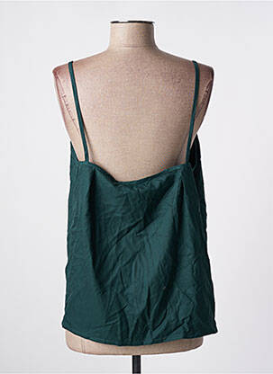 Top col carré fines bretelles vert JAN N JUNE femme