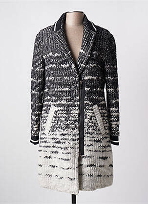 Robe mi-longue manches longues manches longues gris 3322 femme