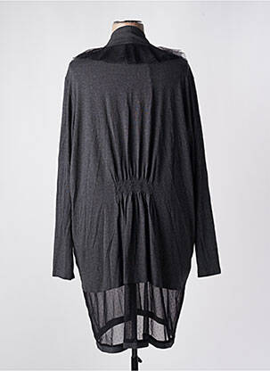 Gilet manches longues stretch gris BE THE QUEEN femme