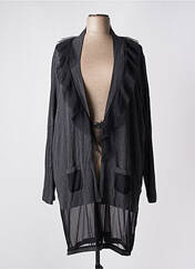 Gilet manches longues gris BE THE QUEEN pour femme seconde vue