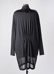 Gilet manches longues gris BE THE QUEEN pour femme seconde vue