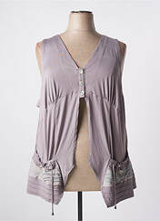 Gilet sans manche gris BE THE QUEEN pour femme seconde vue