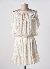 Robe courte beige LAURA JANE pour femme seconde vue