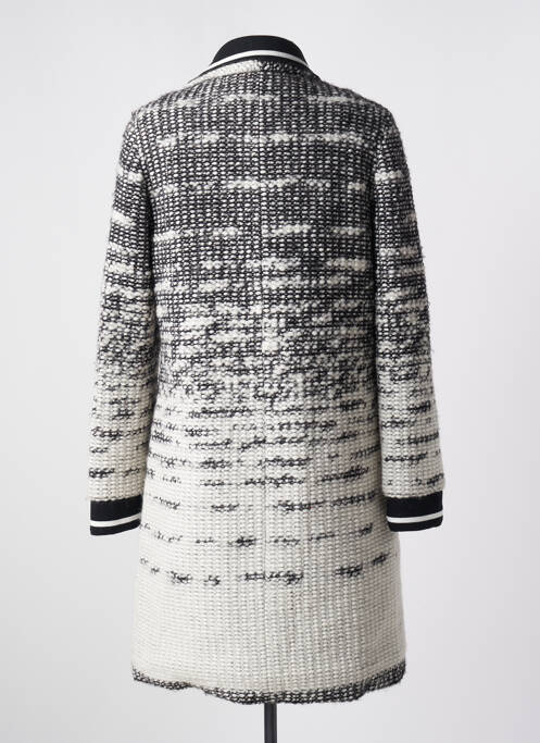 Manteau long gris 3322 pour femme