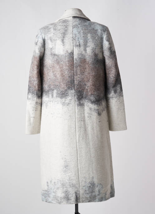 Manteau long gris MC PLANET pour femme