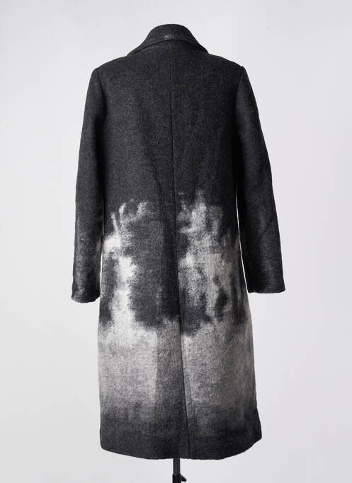 Manteau long gris fonce MC PLANET pour femme