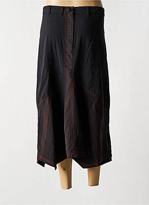 Jupe mi-longue coupe droite noir BE THE QUEEN femme
