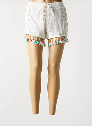 Short coupe droite marron LAURA JANE femme