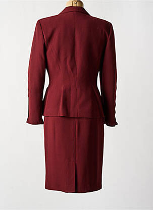 Ensemble jupe fermeture boutonnée sur le devant rouge ANGEL NINA femme