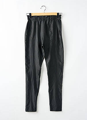Pantalon slim taille élastique noir LAURA JANE femme