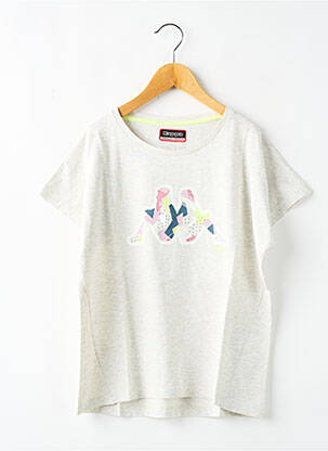 T-shirt gris KAPPA pour fille