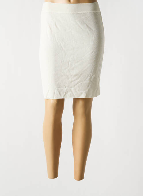 Jupe courte blanc TIKI TIRAWA pour femme
