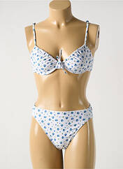 Maillot de bain 2 pièces blanc NÉNÉS pour femme seconde vue
