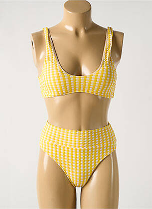 Maillot de bain 2 pièces jaune SOWE pour femme