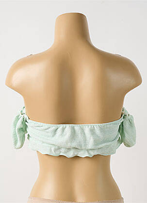 Haut de maillot de bain stretch haut bandeau vert BOOHOO femme