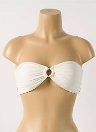 Haut de maillot de bain stretch haut bandeau beige HOUSE OF CB LONDON femme