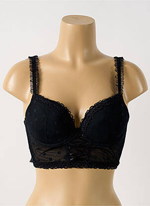Corset tissage tulle noir INTIMISSIMI femme