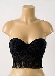 Corset tissage tulle noir INTIMISSIMI femme