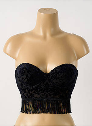 Corset tissage tulle noir INTIMISSIMI femme