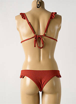 Maillot de bain 2 pièces stretch haut soutien-gorge avec mousse de rembourrage amovible marron FRESH & SALT femme
