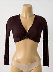 Top marron BOOHOO pour femme seconde vue