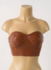 Top marron BOOHOO pour femme seconde vue