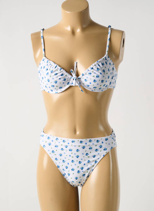 Maillot de bain 2 pièces blanc NÉNÉS pour femme