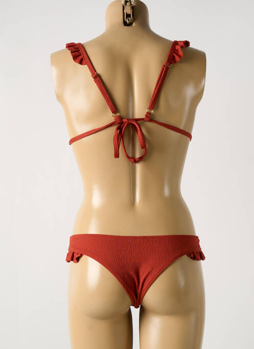 Maillot de bain 2 pièces marron FRESH & SALT pour femme