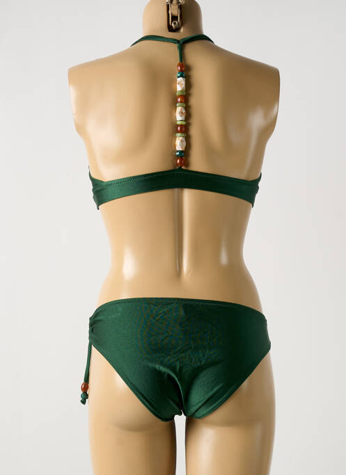 Maillot de bain 2 pièces vert ETAM pour femme