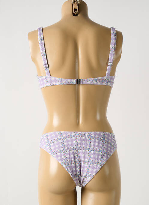 Maillot de bain 2 pièces violet ROUJE pour femme