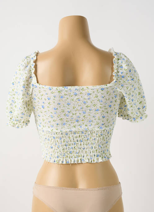 Top blanc BOOHOO pour femme