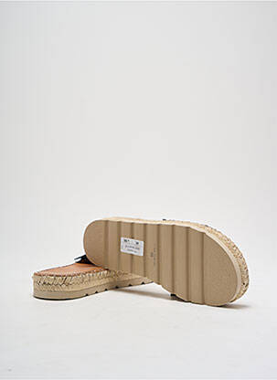 Espadrilles nubuck talon plat jusqu'à 3cm noir BOCAGE femme