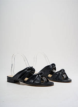 Mules/sabots matière lisse talon plat jusqu'à 3cm noir GARDENIA femme