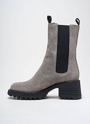 Bottines/boots nubuck talon de 4 à 6cm gris SEMERDJIAN femme