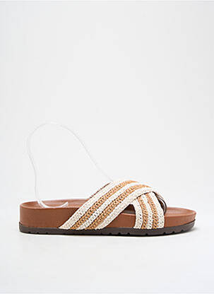 Mules/sabots voute plantaire talon plat jusqu'à 3cm beige L'ATELIER TROPÉZIEN femme