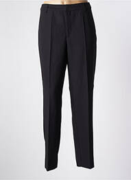 Pantalon chino fermeture zippée sous rabat avec crochet taille normale noir KAFFE femme