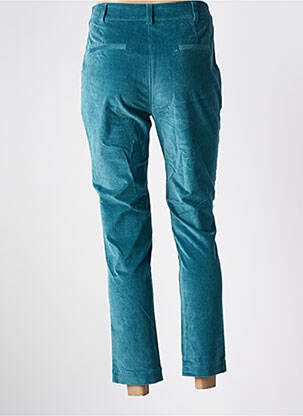 Pantalon chino fermeture zippée sous rabat boutonné taille normale bleu LA FIANCÉE femme