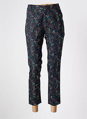 Pantalon droit tissage popeline taille normale bleu LA FIANCÉE femme