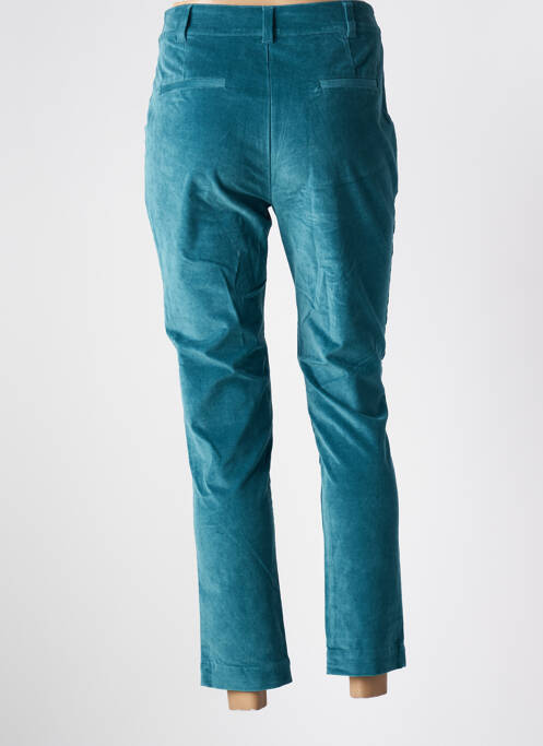 Pantalon chino fermeture zippée sous rabat boutonné taille normale bleu LA FIANCÉE femme