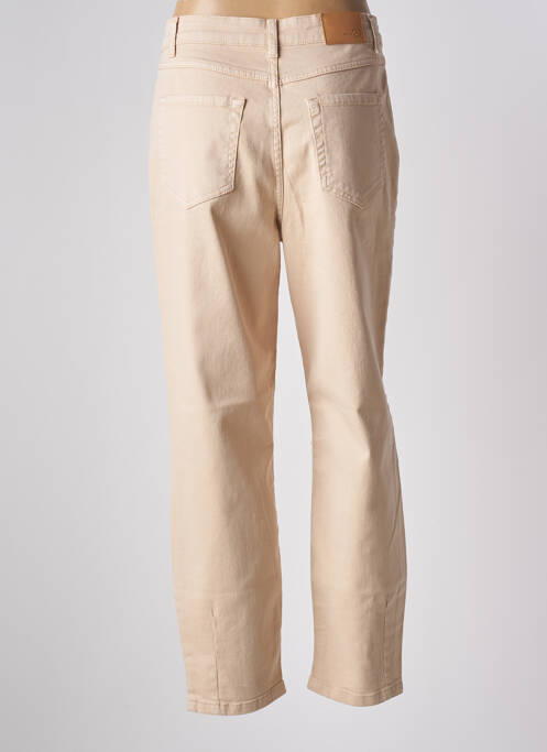 Jeans coupe droite beige KAFFE pour femme