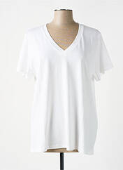 T-shirt blanc KAFFE pour femme seconde vue